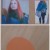 Portrait 3- de face - acrylique et huile sur bois - 2 fois 24 x 35 cm - 2012