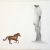 Miniature 3 – Petit cheval grand homme - Technique mixte sur papier, 29,5 x 40,5 cm - 2017