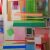 Les liens colorés 1 - acrylique et huile sur toile 2 fois 162 x 97 cm - 2019